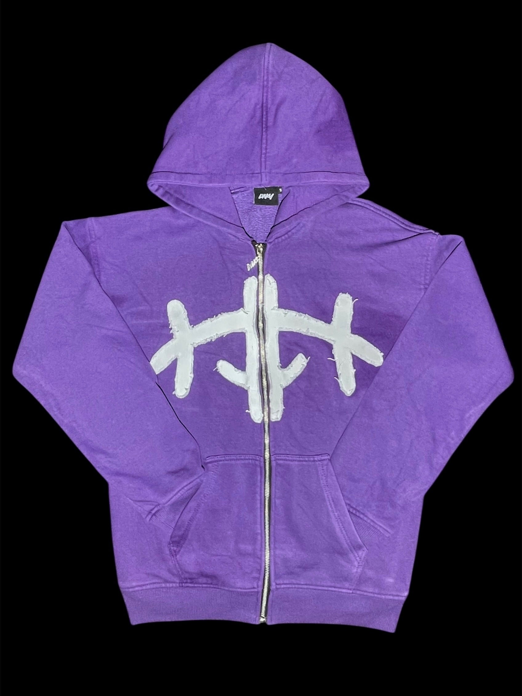 LWKY-02 Zip Up Hoodie / Purple