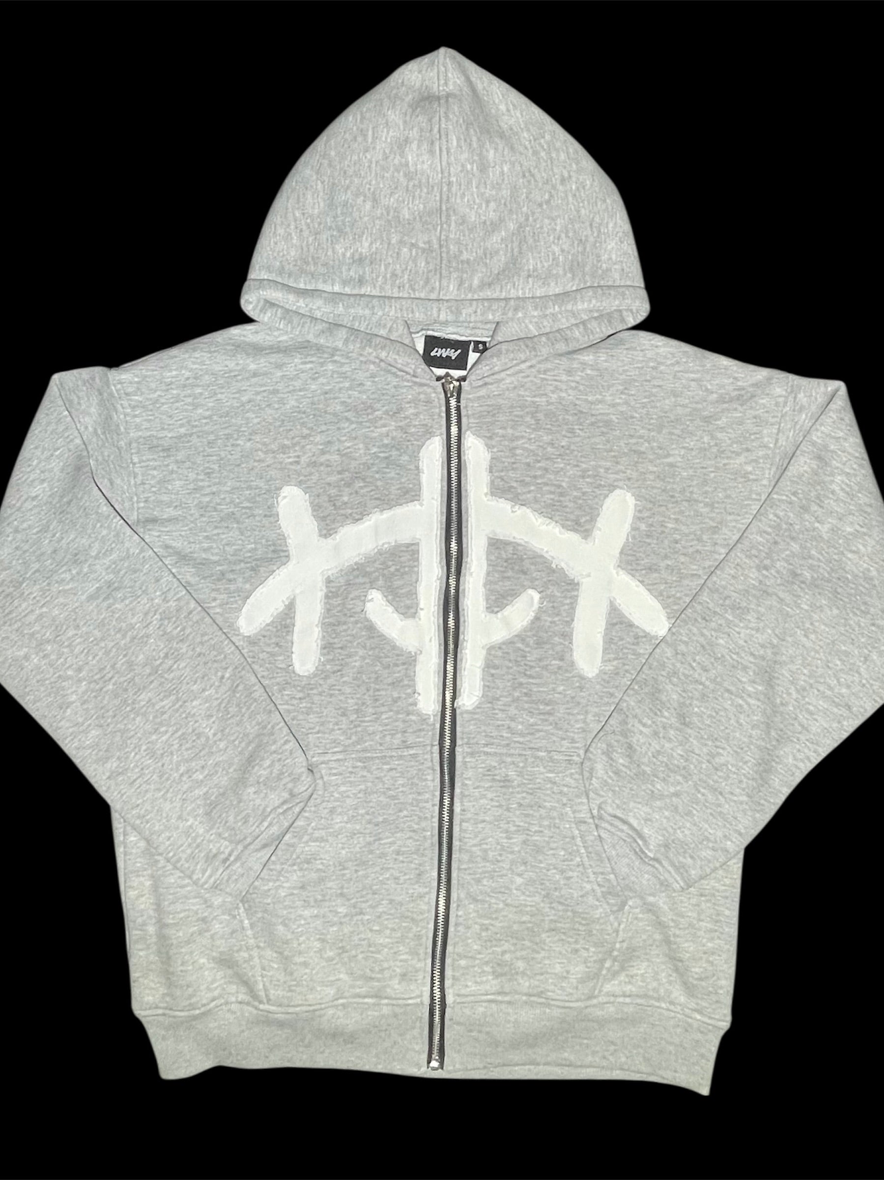 LWKY-02 Zip Up Hoodie / Grey